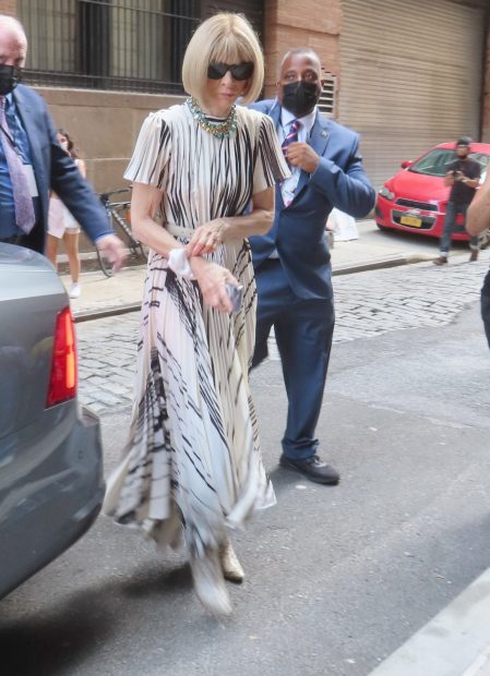 Anna Wintour en su llegada a la New York Fashion Week./Gtres