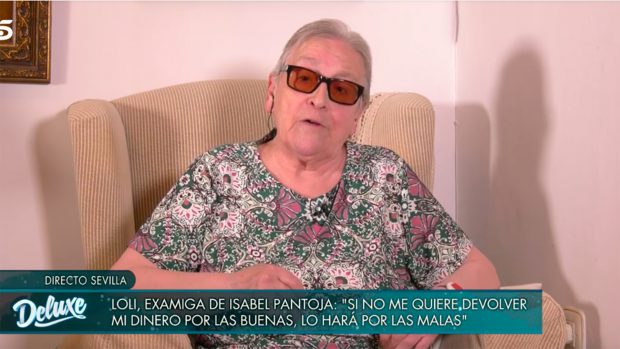 La quiosquera que le prestó dinero a Isabel Pantoja ha asegurado que no reconoce la actitud de la artista./Telecinco