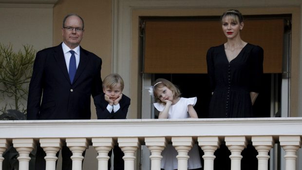 Alberto y Charlene de Mónaco junto a sus hijos, el príncipe Jacques y la princesa Gabriella en una imagen de archivo./Gtres