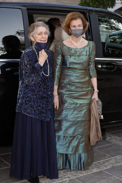 Doña Sofía y su hermana Irene en Atenas (Grecia)./Gtres