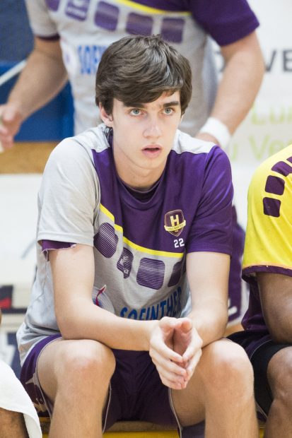 Pablo Urdangarin durante un partido de balonmano en 2019./Gtres