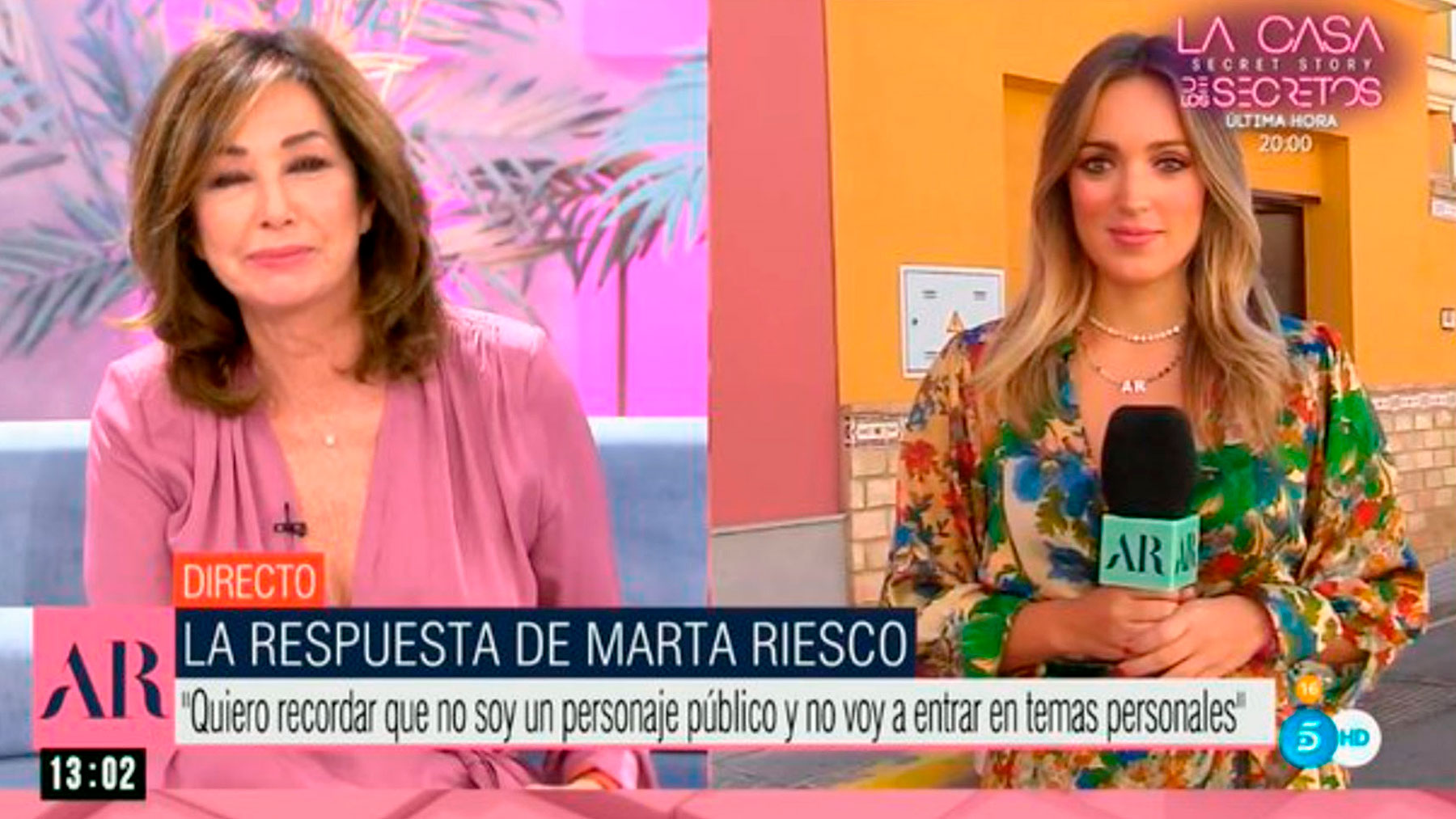 Ana Rosa, en conexión con Marta Riesco / Telecinco