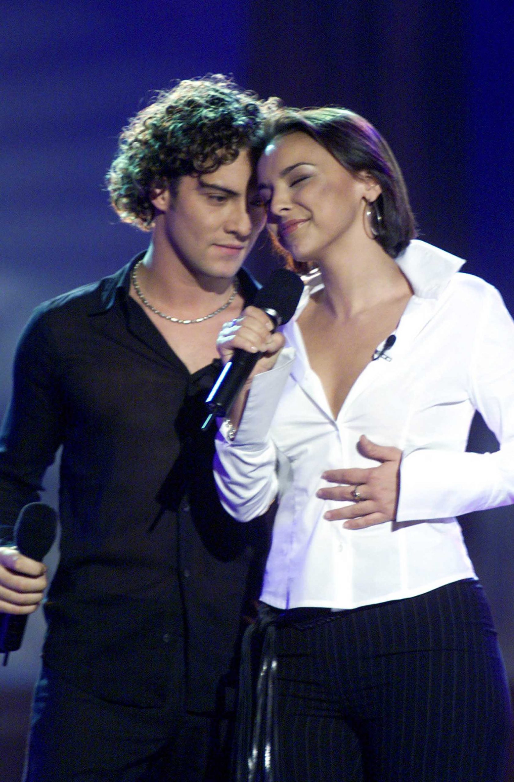 David Bisbal y Chenoa en 'OT' / GTRES