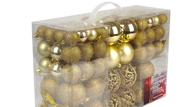 Pack de 100 bolas de Navidad./Amazon