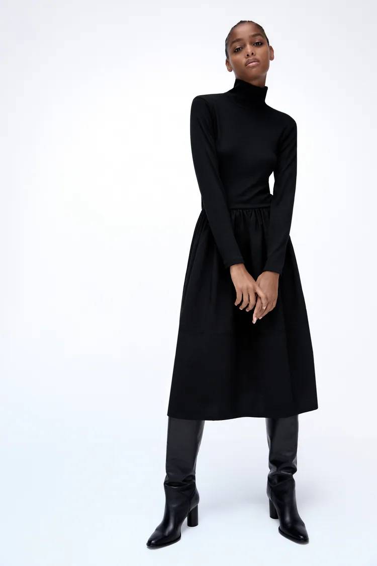 Zara tiene esos vestidos negros que serán un fondo de armario para cualquier momento