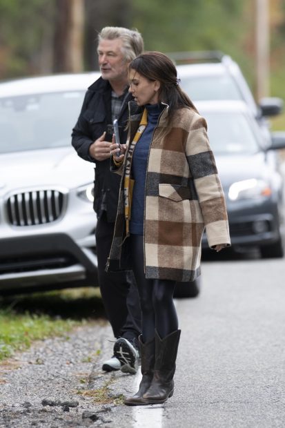 Alec Baldwin junto a su mujer./Gtres