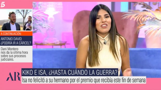 Isa Pantoja en 'El programa de Ana Rosa'./Telecinco