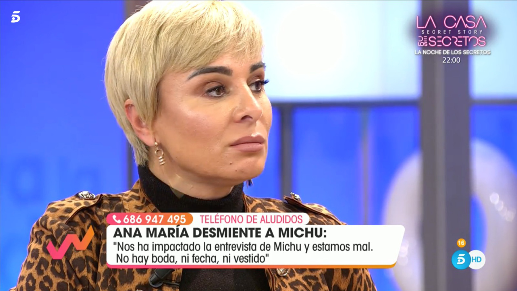 Ana María Aldón no está de acuerdo con Michu / Telecinco