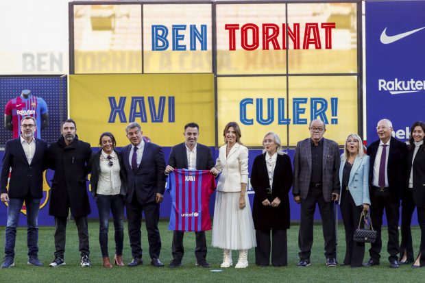 Presentación de Xavi Hernández con el Barça / Gtres
