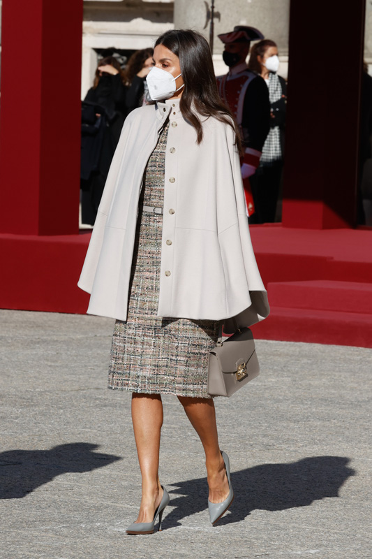 La Reina Letizia con uno de sus vestidos más misteriosos / GTRES