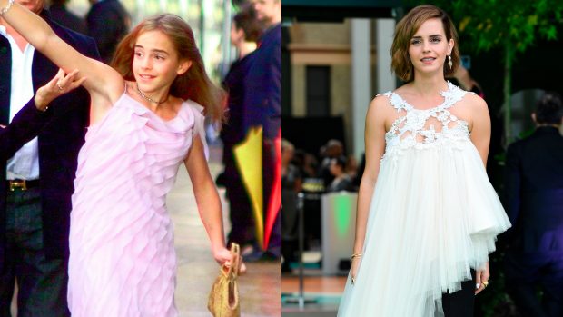 Emma Watson antes y después./Gtres