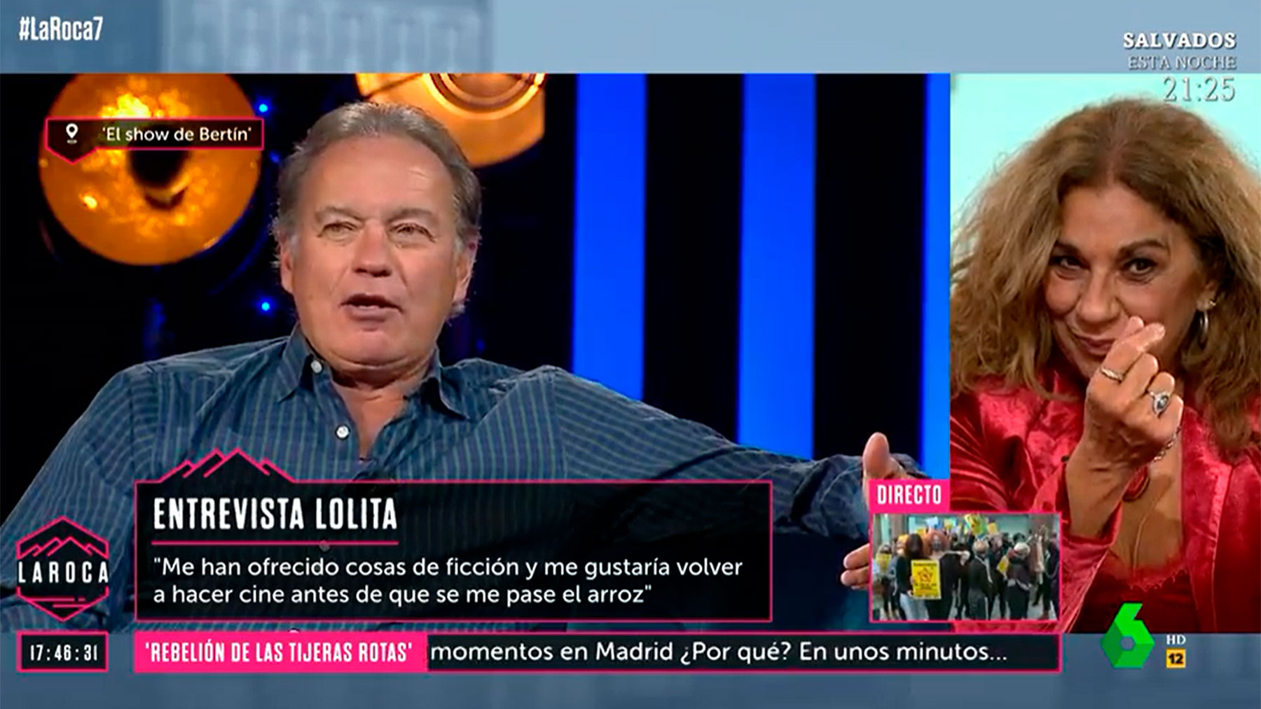 Lolita Flores, en el programa 'La Roca' / La Sexta