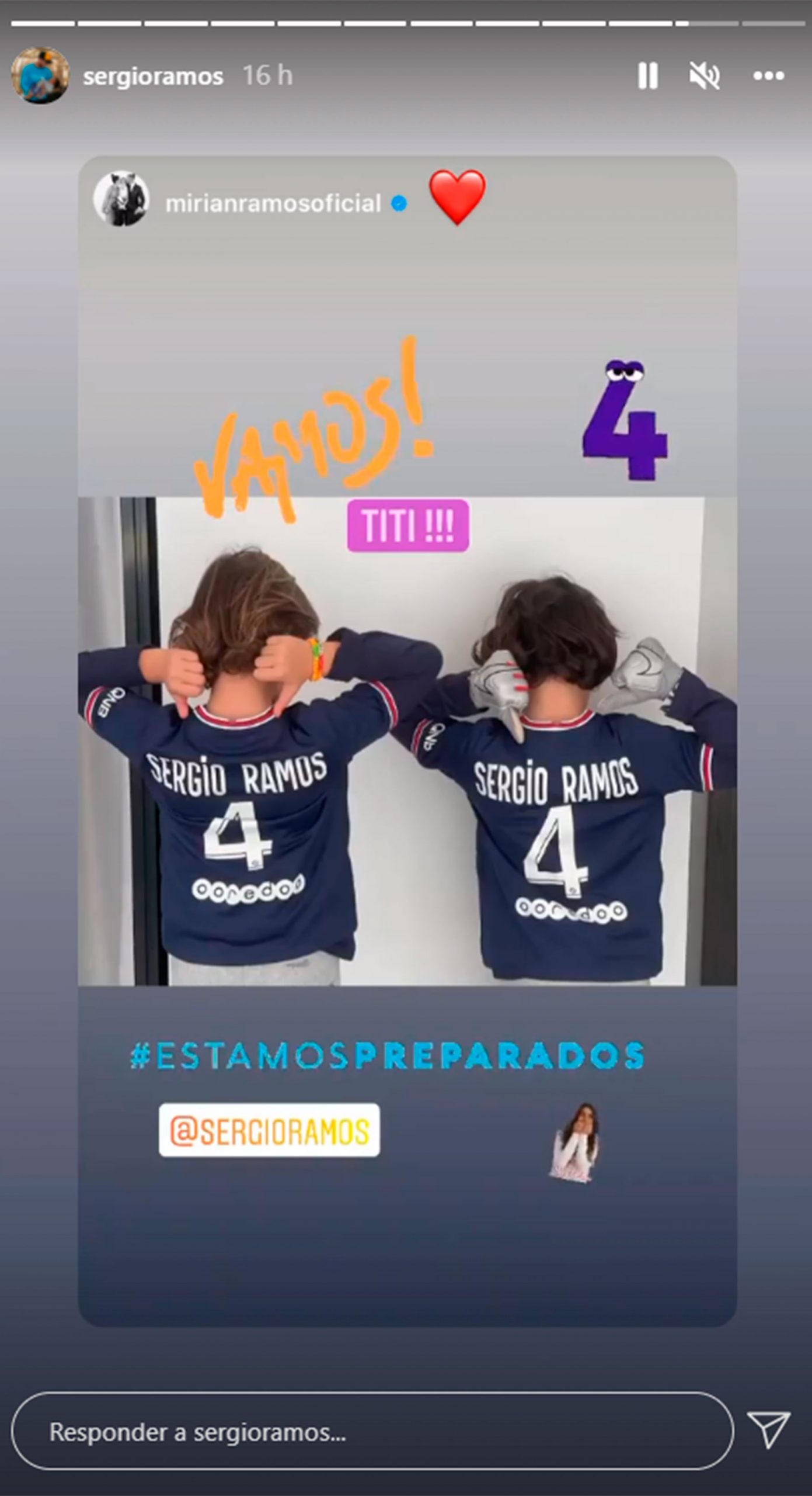 Post de la hermana de Ramos / Instagram