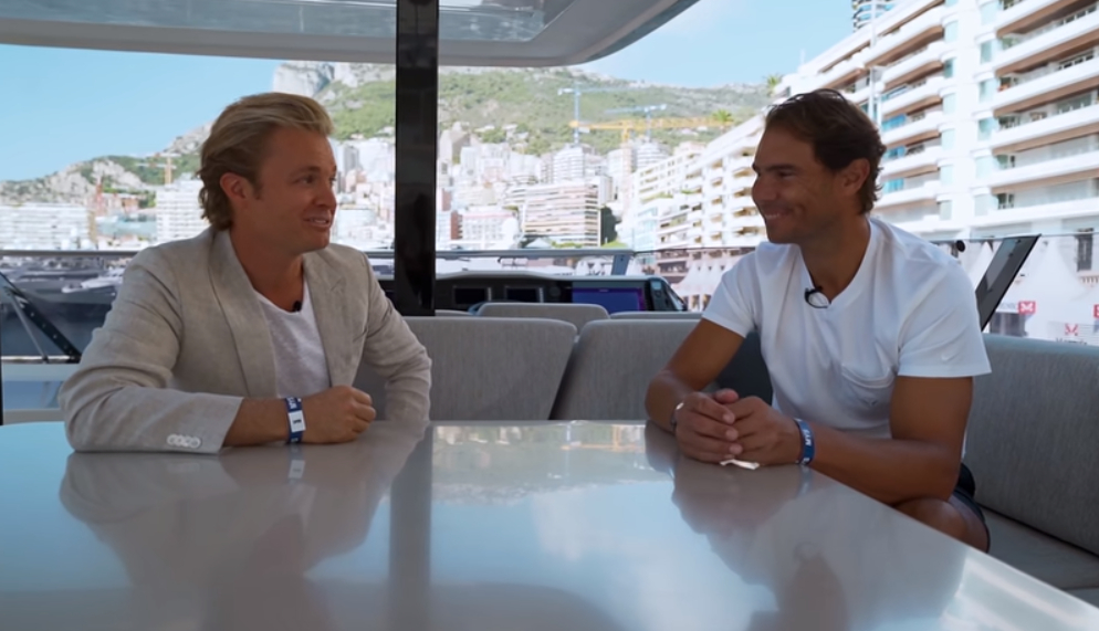 Rafa Nadal y Nico Rosberg / YouTube