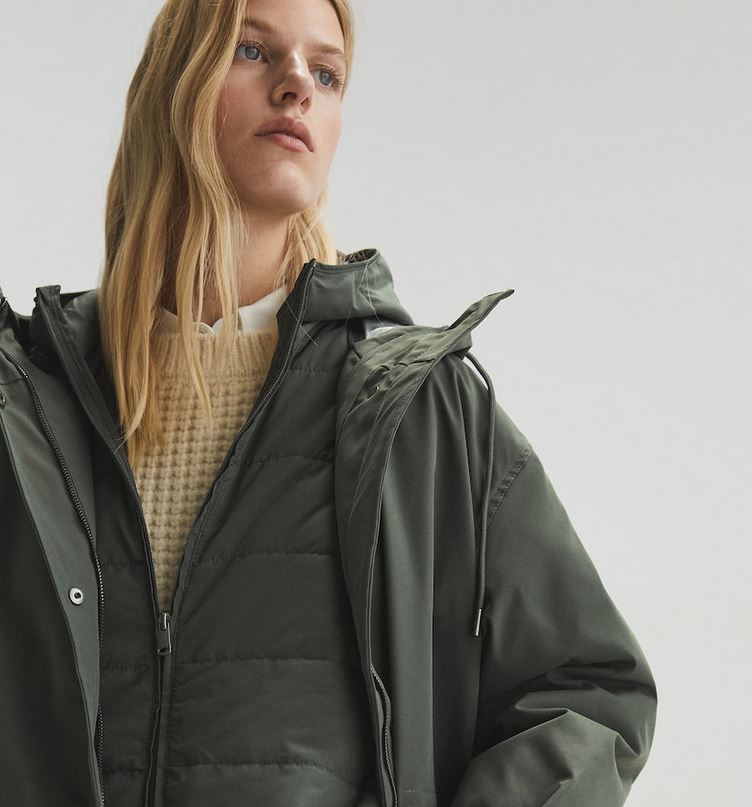You have not seen a coat like this: Oysho gets a point with the 2-in-1 parka