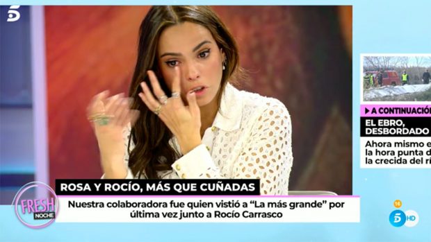 Gloria Camila, muy emocionada./Telecinco