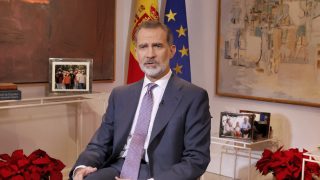 El Rey durante el Mensaje de Navidad de 2021/ Casa de S.M. el Rey