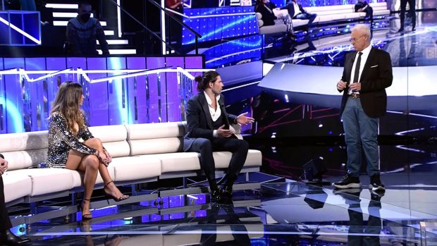 Cristina Porta, Luca y Jordi González en plató / Telecinco