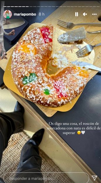Roscón de Reyes./ Instagram @mariapombo