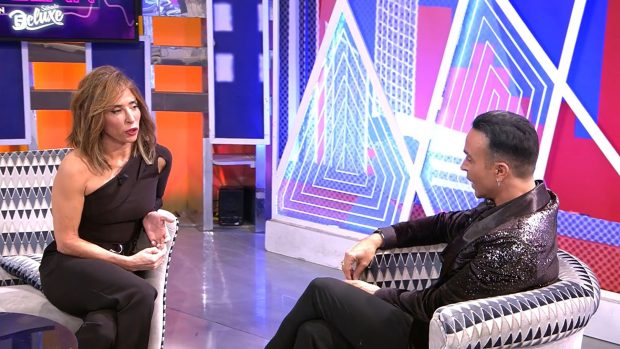 María Patiño entrevistando a Luis Rollán / Telecinco