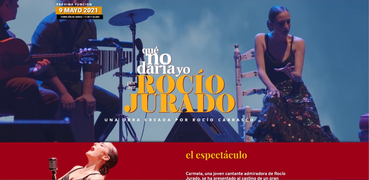 Cartel del musical en honor a Rocío Jurado