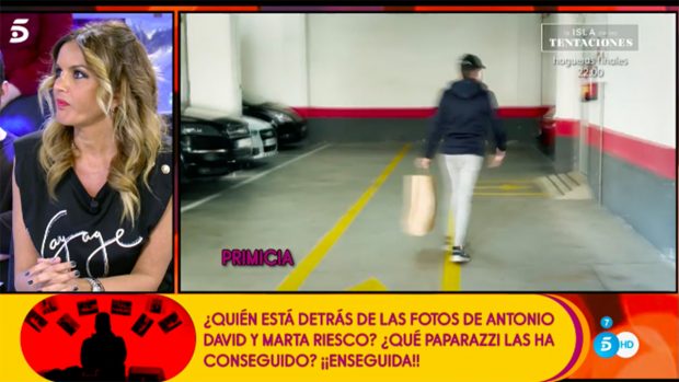 Marta López en 'Sálvame'./Pantallazo de Telecinco