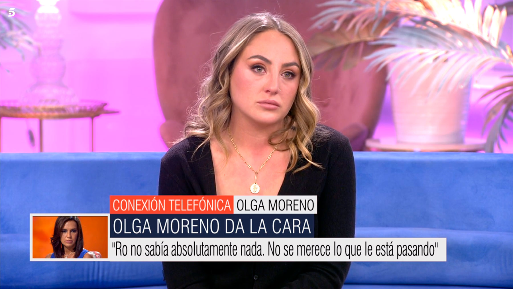 Rocío Flores en plató / Telecinco