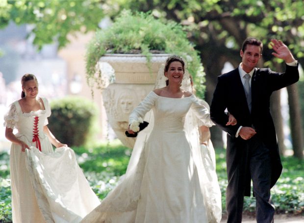 Iñaki Urdangarin y la infanta Cristina, en su boda. / Gtres