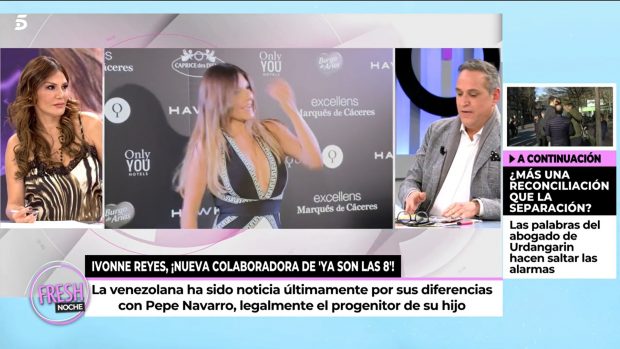 Ivonne Reyes y Aurelio Manzano en 'Ya son las ocho' / Telecinco
