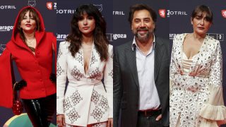 Yolanda Ramos, Inma Cuesta, Javier Bardem y Candela Peña en los Premios Feroz / Gtres