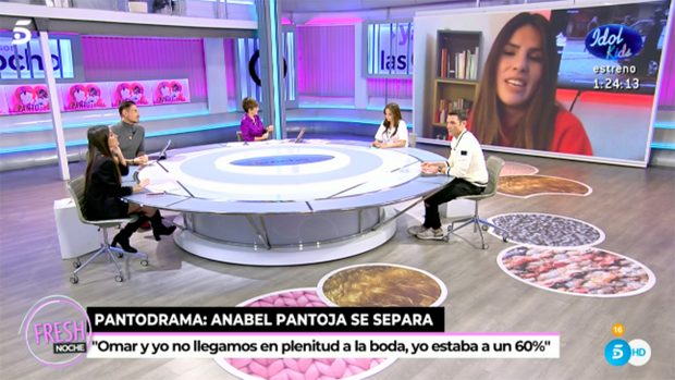 Isa Pantoja en directo./Telecinco