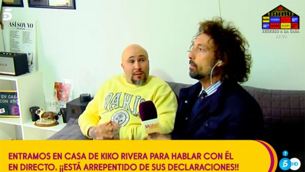 Kiko Rivera habla en directo./Telecinco