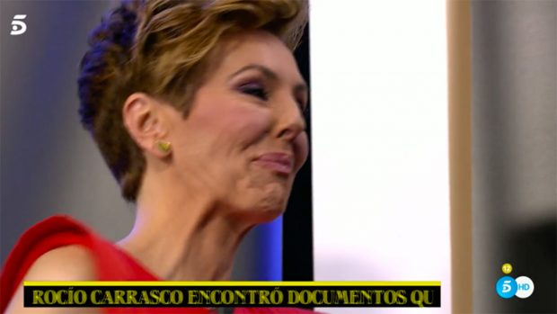 Rocío Carrasco rompe a llorar./Telecinco