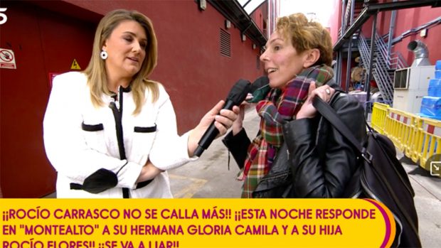 Rocío Carrasco junto a Carlota Corredera./Telecinco
