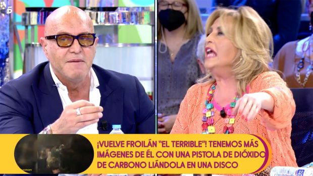 Lydia Lozano y Kiko Matamoros en 'Sálvame' / Telecinco