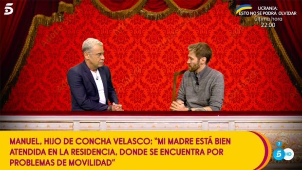 Manuel Velasco y Jorge Javier Vázquez en 'Sálvame'./Telecinco
