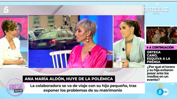 Gloria Camila en el plató./Telecinco