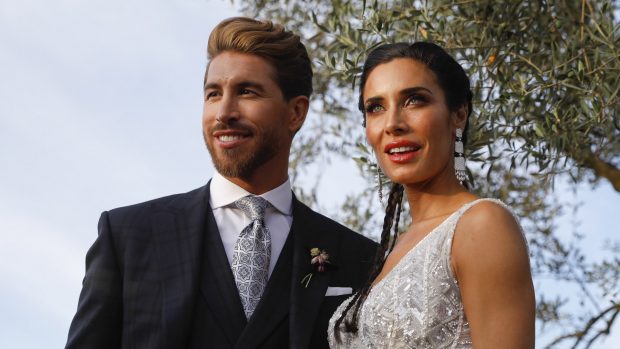 Sergio Ramos y Pilar Rubio en su boda / Gtres
