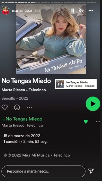 Marta Riesco en Spotify / Instagram