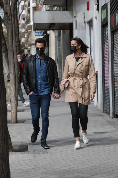 Christian Gálvez y Patricia Pardo por las calles de Madrid./Gtres
