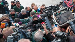 Isabel Pantoja llegando al juicio. / Gtres