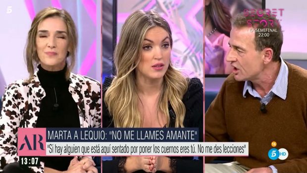 Marta Riesco, Paloma García-Pelayo y Alessandro Lecquio en 'El Programa de Ana Rosa' / Telecinco