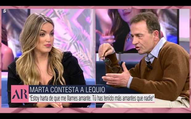 Marta Riesco y Alessandro Lecquio en 'El Programa de Ana Rosa' / Telecinco