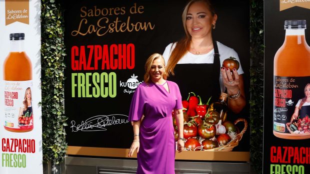 Belén Esteban presenta sus productos de 'Sabores de la Esteban'./Gtres