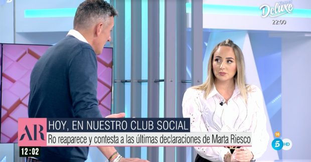 Rocío Flores y Joaquín Prat en 'El Programa de Ana Rosa' / Telecinco