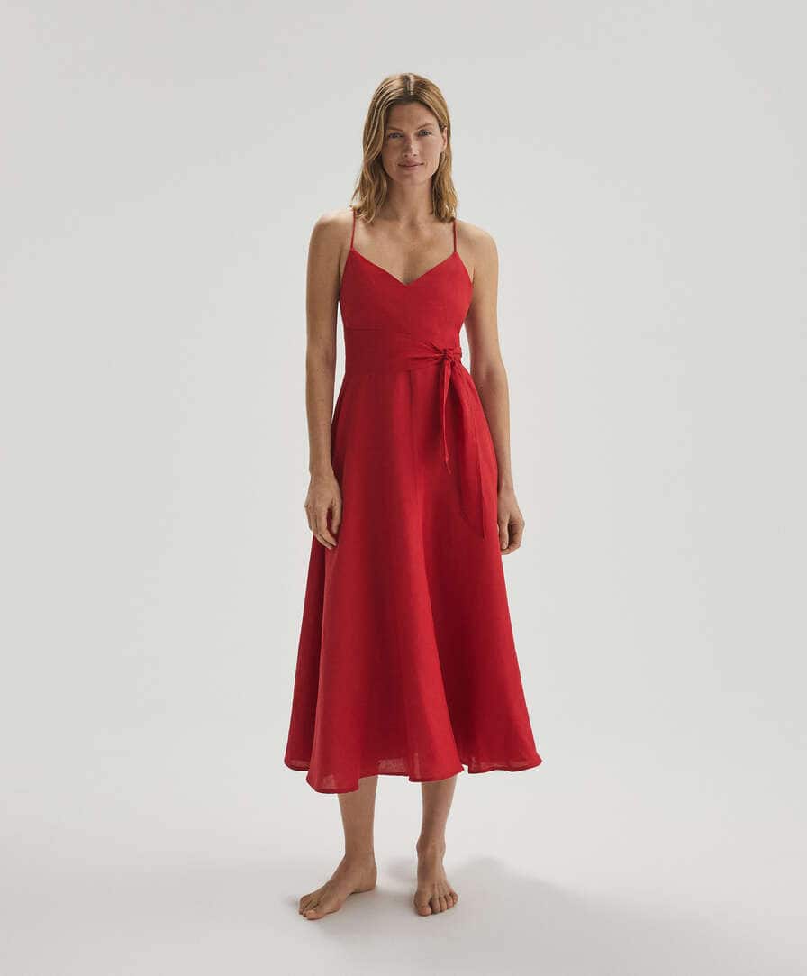 Nueva colección de vestidos de lino para mujer