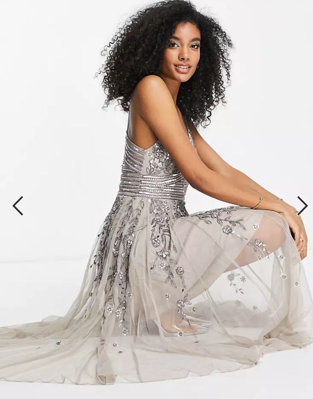 Night wedding?  Asos has the perfect dress for an event at this level