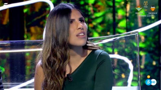 Isa Pantoja en el plató de 'Supervivientes' / Telecinco
