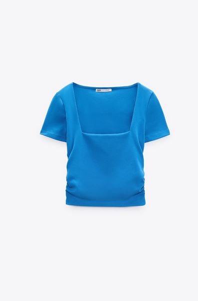 Camisa celeste best sale mujer zara