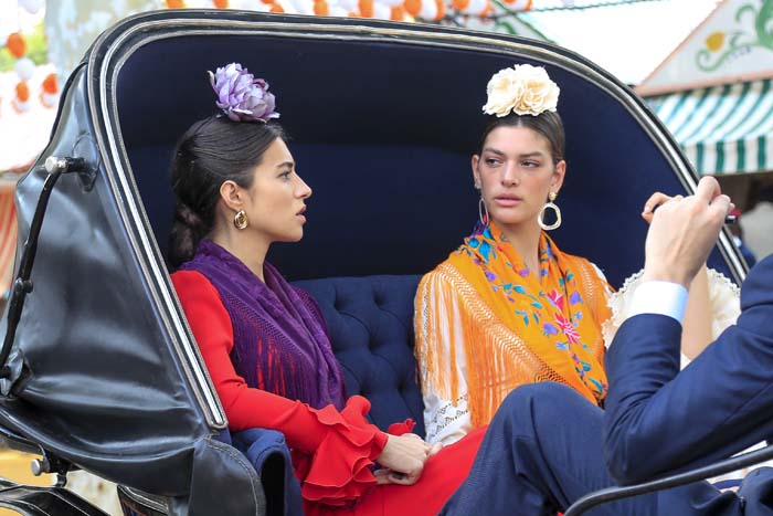 Violeta Mangriñán luce la trenza voluminosa más espectacular para la Feria  de Abril